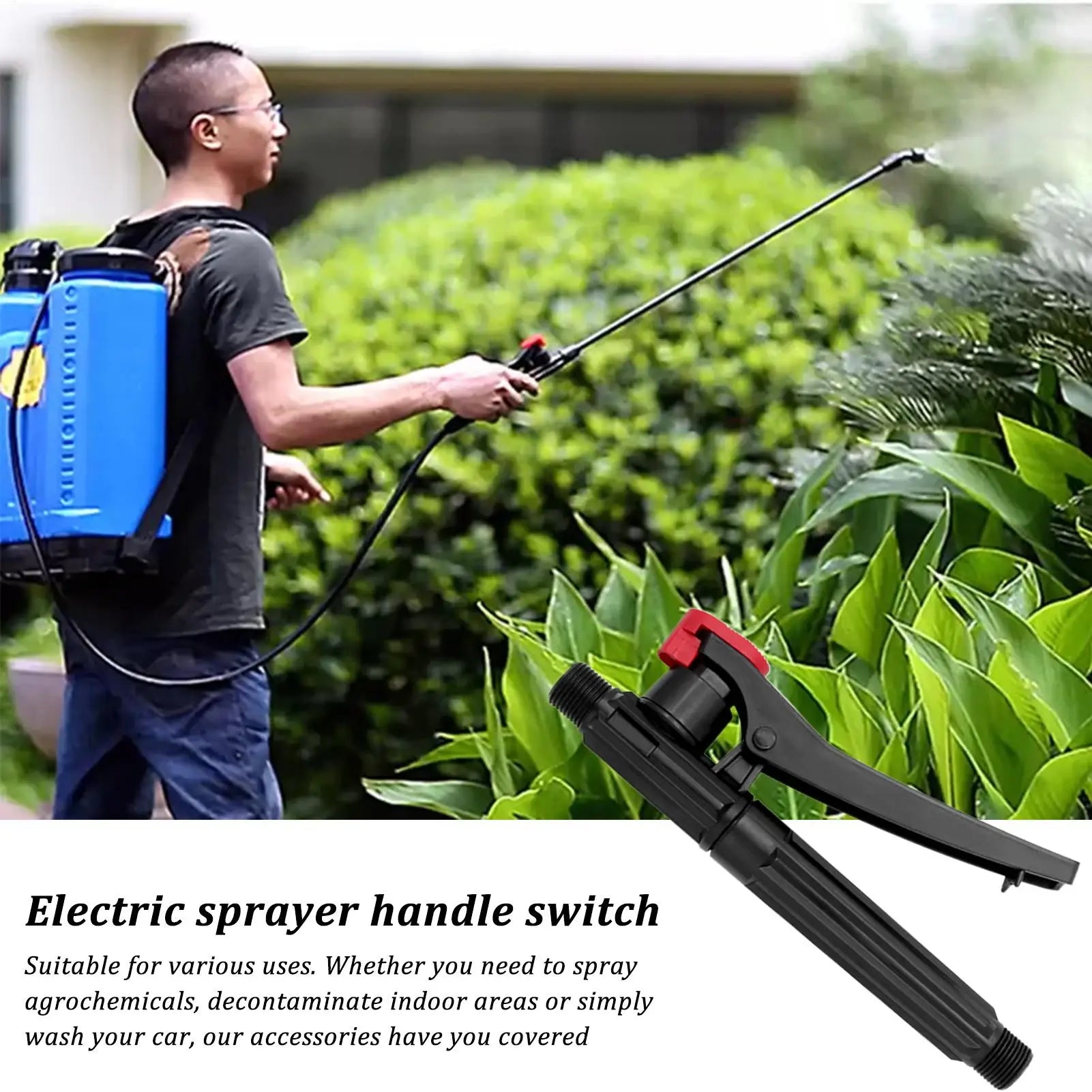 Sprayer Wand Trigger Spraying Equipment Accessory Parts Pump Sprayer Replacement Handle for Garden Farm Crop Greenhouse Orchard Qme