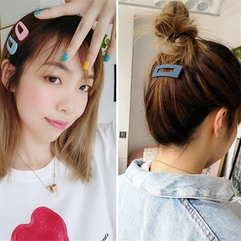 2Pcs/Set Cute Candy Colors Dripping Hairpins BB Clip Girls Children Hair Pin Barrette Accessories Women Kids Hairgrip Headdress Qme