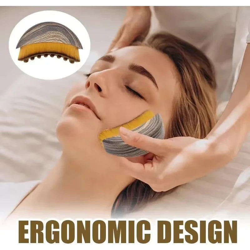 Facial Massage Tool Face Sculpting Gua Sha Ergonomic Chin Lifting Jawline Shaper Reduces Puffiness Skin Tightening Beauty Device Qme