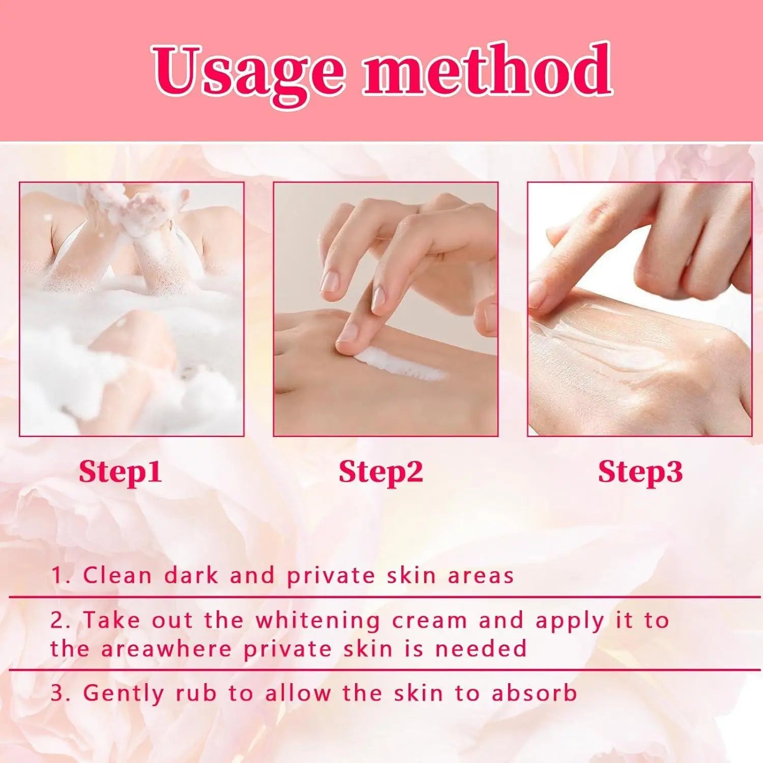 Whitening Body Cream For Dark Skin Armpit Thigh Inner Joint Fade Intimate Area Underarm Body Care Private Part Brighten Lotion Qme
