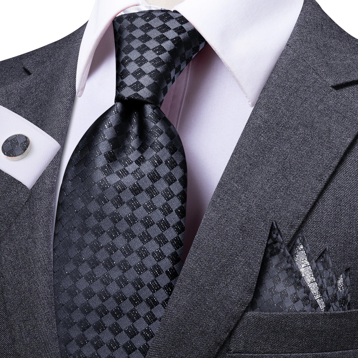 Men's Tie Pocket Square Colorful Striped Business Collection Formal Qme DPT-LDSN0037
