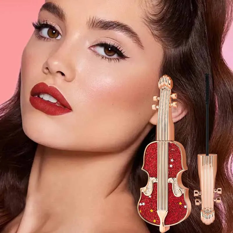 Violin Mascara Lengthening Volume Defining Long Thin Curly Waterproof Qme