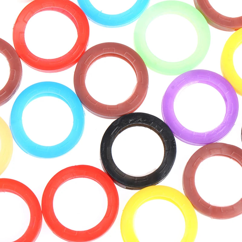 Soft Keys Locks Cap Key Covers Topper Keyring Elastic Case Round Qme