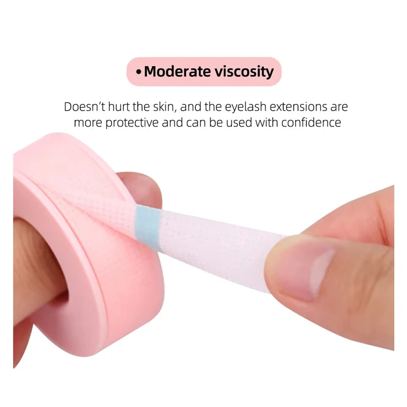 Silicone Gel Eyelash Tape Breathable Sensitive Resistant Under Eye Pad Patches Non-Woven Micropore Tape Lashes Extension Supplie Qme