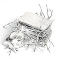 50pcs 5x7cm 7x9cm 9x12cm Metallic Foil Jewelry Packing Silver/Gold Color Drawstring Bag,Wedding Gift Candy Bags&Pouches Qme Silver 5 7cm