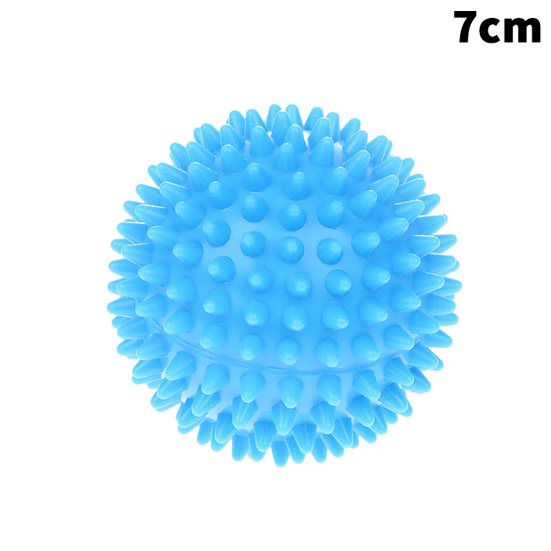 Massage Spiky Ball Yoga Training Muscle Discomfort Stress Massager Qme 7cm Blue