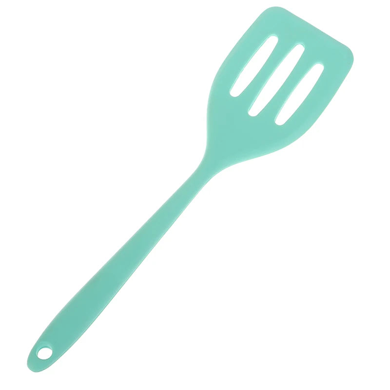 Small Integrated Silicone Frying Shovel Cooking Steak Kitchen Egg Qme Green