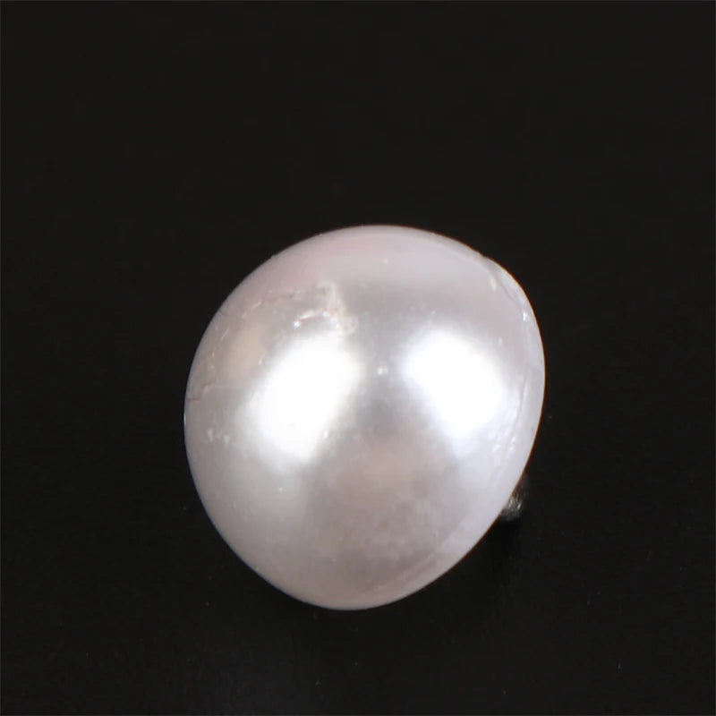 10Pcs 10mm/12mm Mushroom Faux Plastic Shirt Semicircle Pearl Buttons Shank Button For Clothing Decorative Mini Sewing DIY Qme