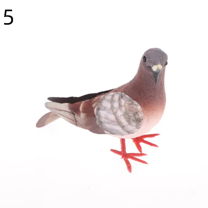 Artificial Birds Simulation Grey Pigeon Dove Model Imitation Animal Party Wedding Supply Photography Props Home Decoration Qme 5