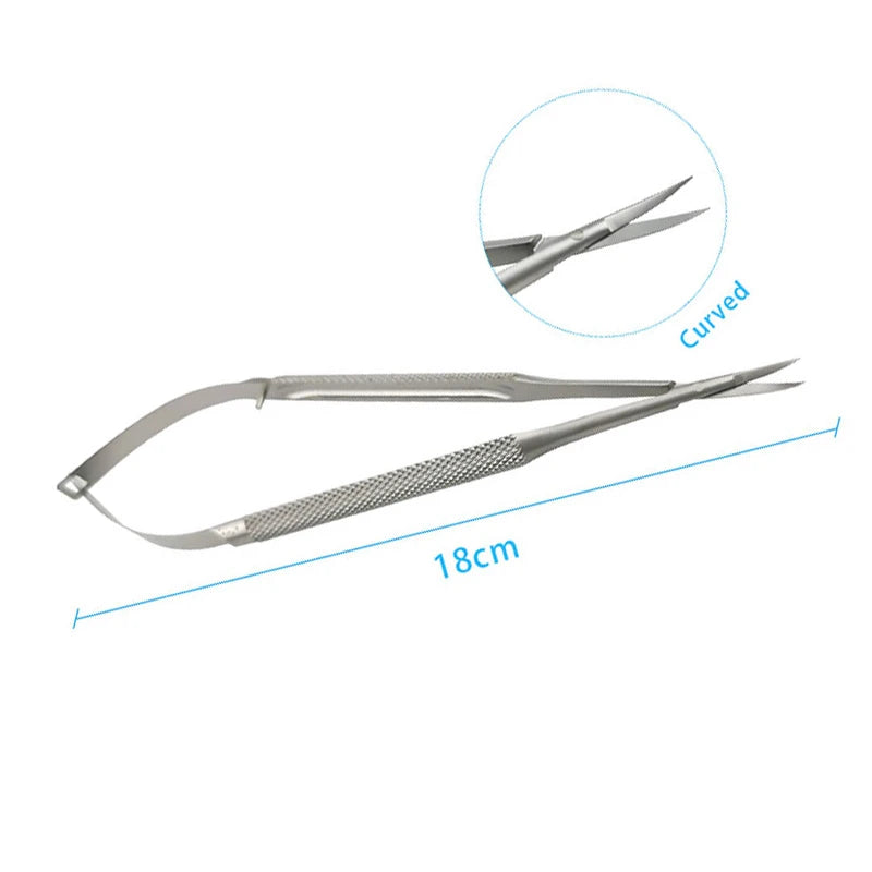 Ophthalmic Corneal Scissors Castroviejo Micro Stainless Steel Qme