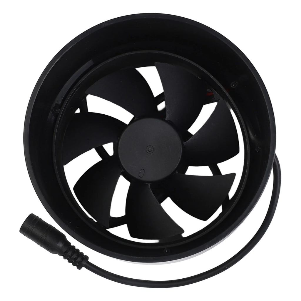 12V Black Duct Fan Ventilation Exhaust Indoor Outdoor Home Kitchen Qme