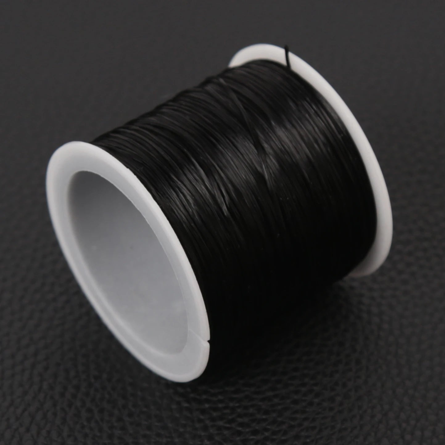 35M Spandex Jewelry Thread Stretch Elastic Beads Cord Crystal String Qme black 0.8mm-35m