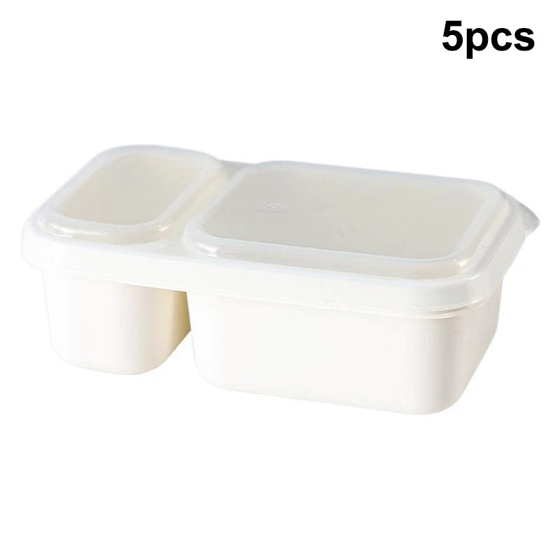 Large Capacity Fresh-keeping Box Kitchen Food Sealed Storage Qme 5pcs