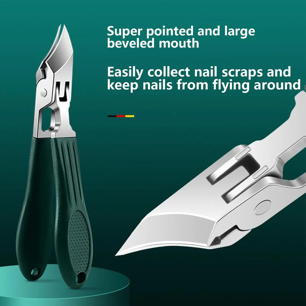 Oblique Nail Cutter Slanted Toenail Scissors Anti-splash Wide Jaw Qme
