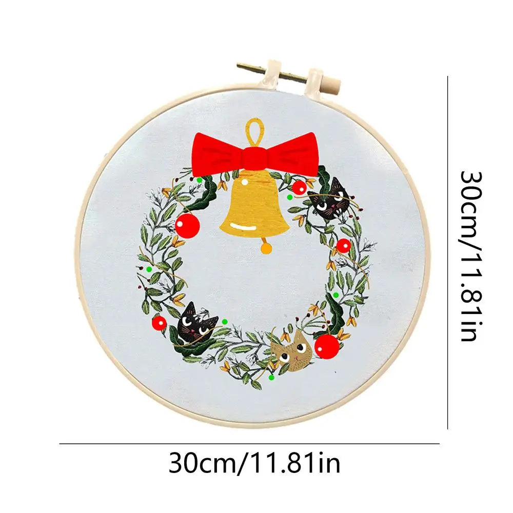 Christmas Embroidery Kits Adults Craft Hand Ornament Classrooms Qme D China Mainland
