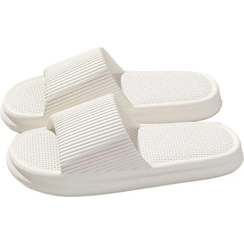 Thick Platform Bathroom Home Slippers Women Fashion Soft Sole EVA Indoor Slides Woman Sandals 2026 Summer Non-slip Flip Flops Qme 40 White