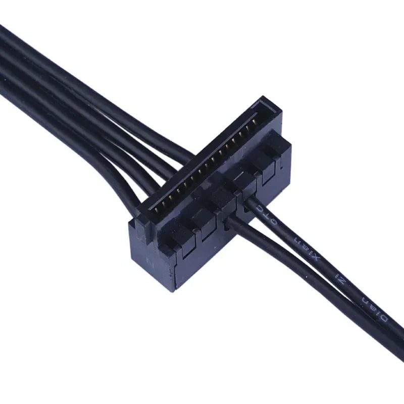 10Pcs 45CM Cable MINI 4 Pin Turn 2 SATA Power Supply for Lenovo Main Board Interface Small 4Pin To Two SATA SSD Power Supply Qme