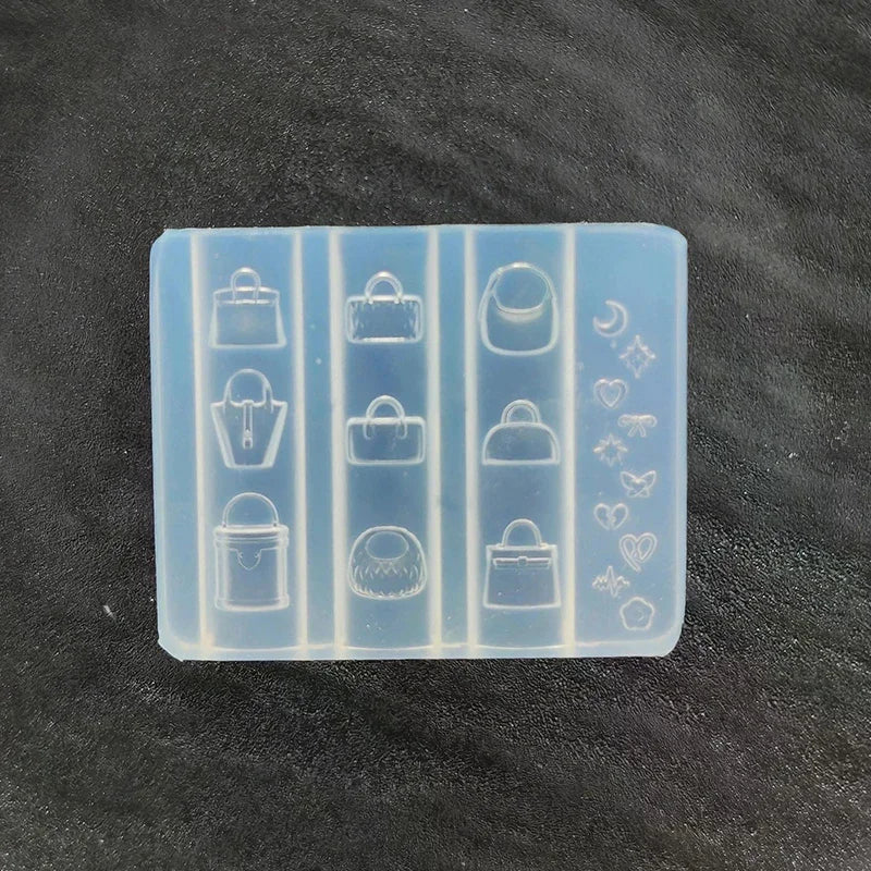 3D Cute Cartoon Bag Shape Nail Art Decoration Mold Diy Silicone Qme