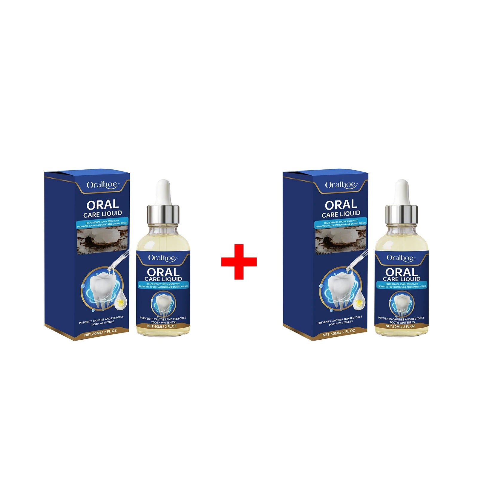 Teeth Whitening Essence Remove Tartar Stains Reduce Dental Plaque Protect Enamel Damaged Gum Repair Serum Anti Caries Toothpaste Qme 2pcs Boxed