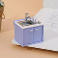 Dollhouse Simulation Mini Kitchen Utensils Gas Stove Model Scene Qme A1