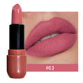 Waterproof Matte Lipstick Rich Velvet Finish Long Lasting Smudge Qme 03