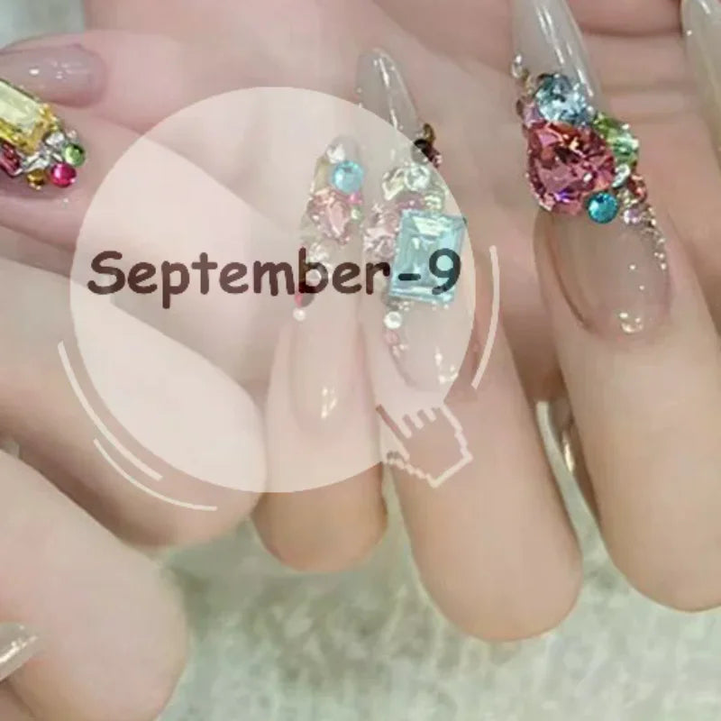 12 Grid Nail Flat Back Beads Box Art Design Home Decoration Qme
