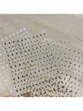 Starry Star Stickers Nail Adhesive Art Gold Silver Black Stamping Qme 8pcs