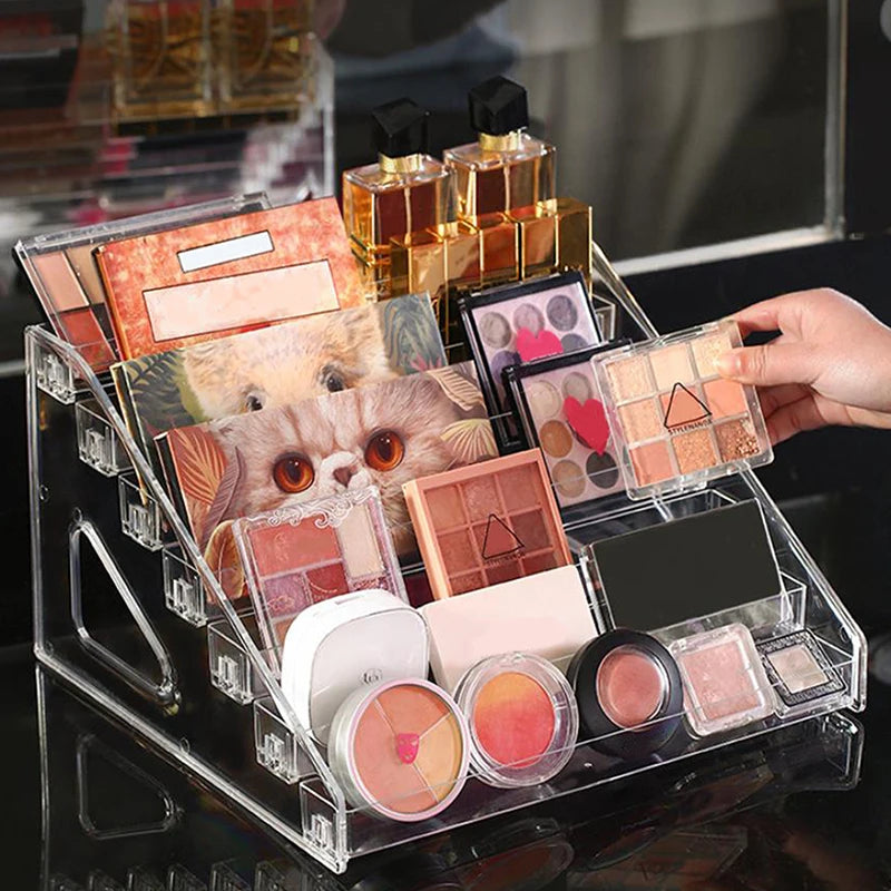 Multi-layer Clear Acrylic Nail Polish Display Stand Plastic Storage Qme