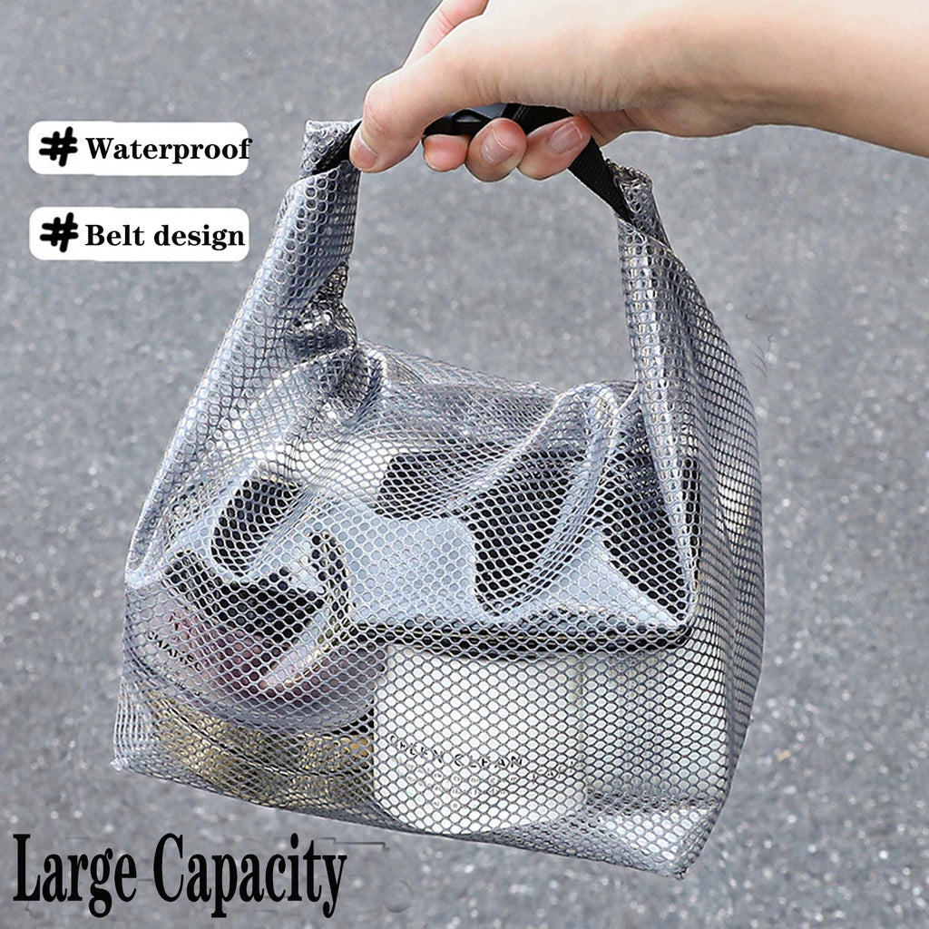 Large Capacity Waterproof Cosmetic Storage Bag Portable Travel Makeup Organizer Handbag for Traveling Carry-On Travel for Wome Qme