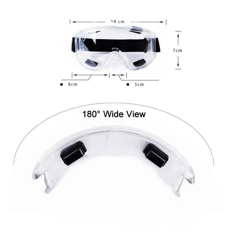 3PCS Four-bead Windproof Goggles Anti-fog Anti-impact Skiing Mountaineering Cycling Outdoor Protective Eyewear Qme