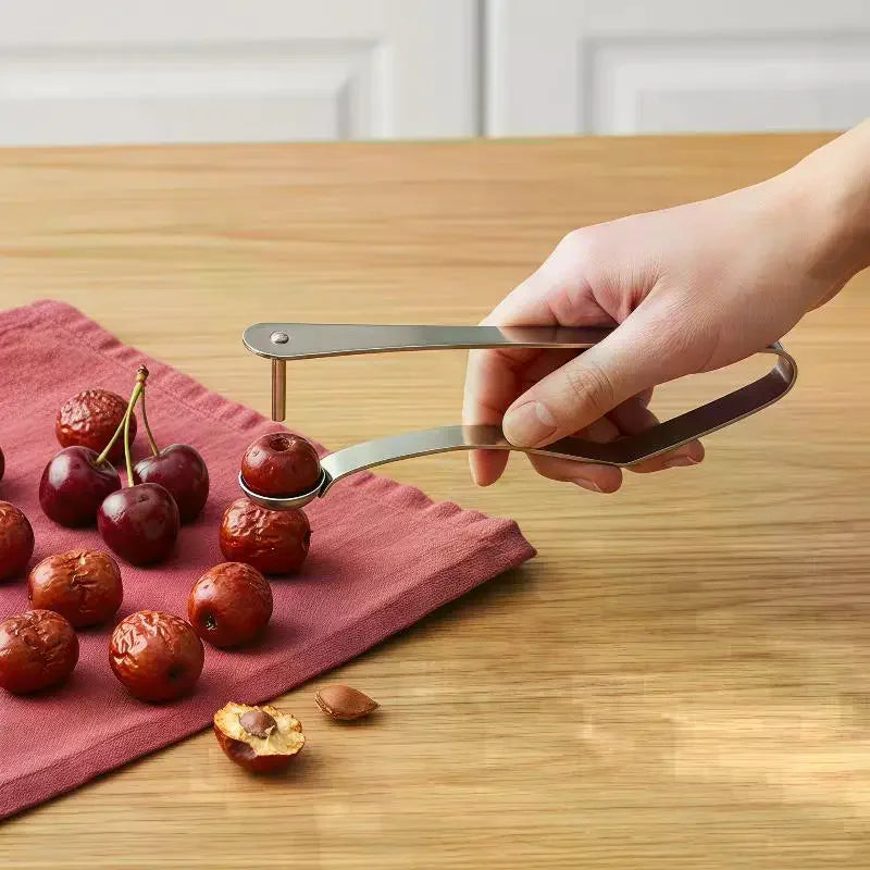 Stainless Steel Cherry Pitter Quick Pitting Suitable For Home And Outdoor Use Fruit Preparation Tool Kitchen Gadget for Jam Qme