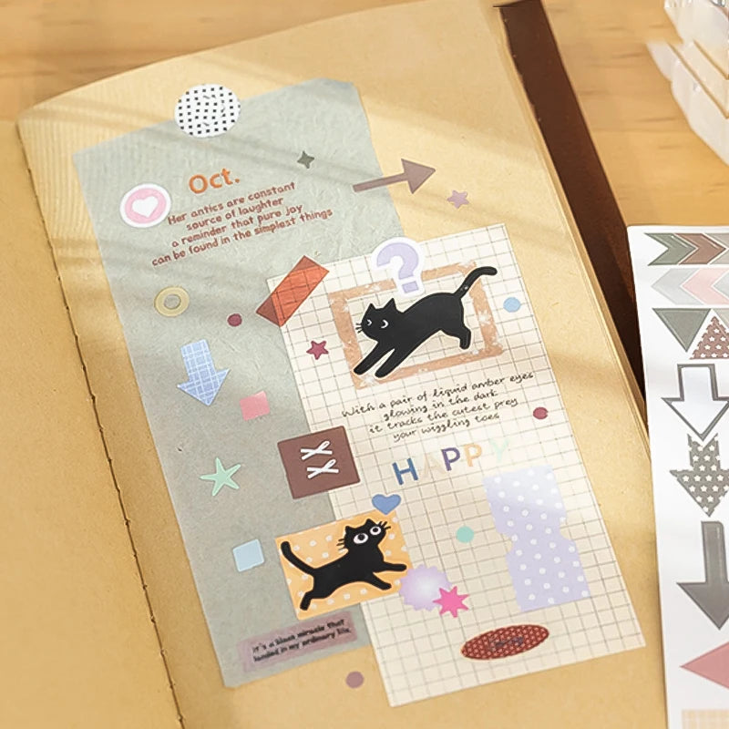 2 Books Colorful Macaron Basic Sticker Book, Versatile for Journal & Album Decor, Essential for Craft Lovers Qme