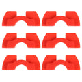 3Pcs Front Fork Shake Pad Wear Resist Rubber Vibration Damper Electric Bike Shock Absorber Pad for Xiaomi M365 Qme 6PCS Red