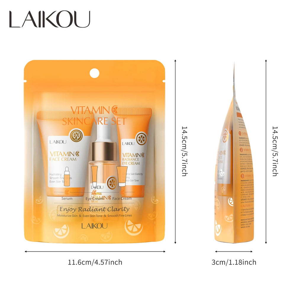 LAIKOU Vitamin C Facial Hydrating Moisturizing Whitening Brightening Qme