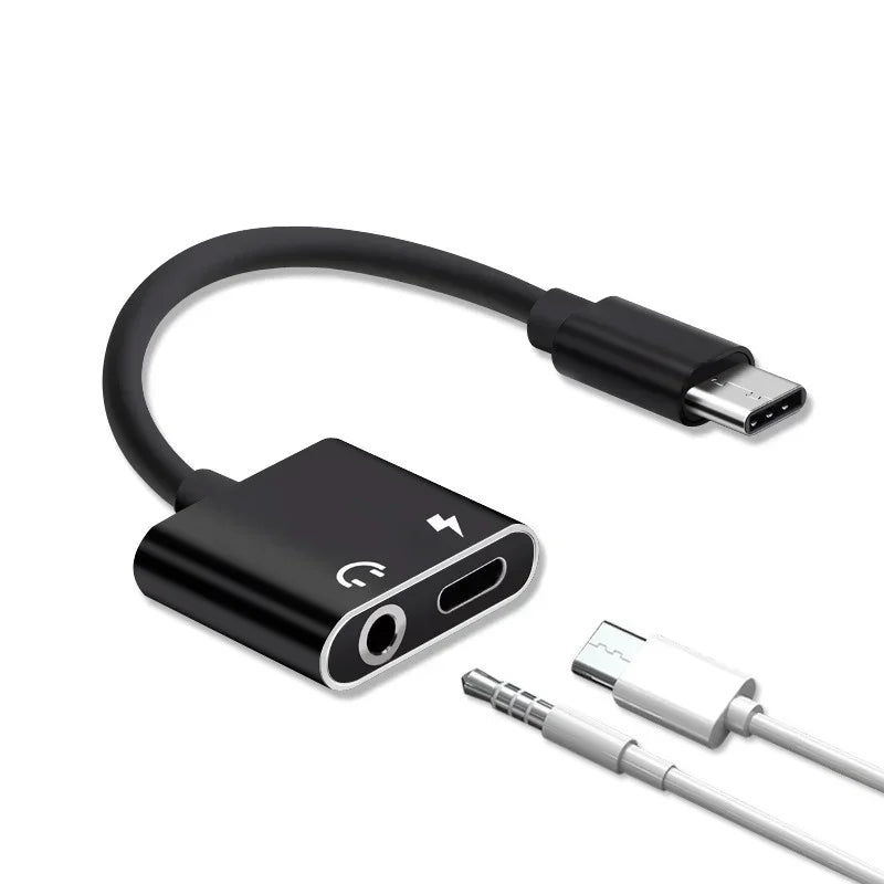 USB Type C Audio Adapter Type-C To 3.5mm Jack Earphone Audio Converter Cable for Huawei P20 Xiaomi Mi 6 8 USB C Plug Qme Type-c black