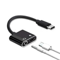USB Type C Audio Adapter Type-C To 3.5mm Jack Earphone Audio Converter Cable for Huawei P20 Xiaomi Mi 6 8 USB C Plug Qme Type-c black