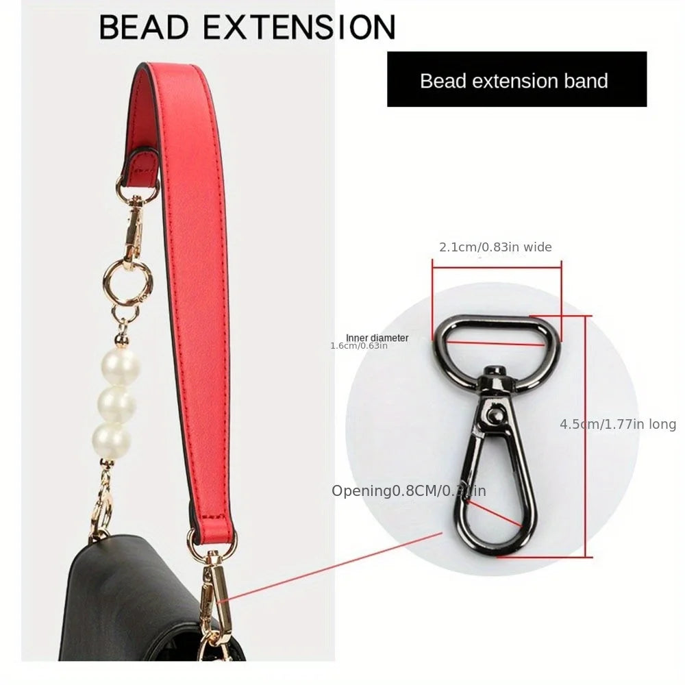 Advanced Detachable Leather Handbag Straps, Hardware Buckle Accessories, DIY Diagonal Bag Handles, Leather Straps for Handbags. Qme