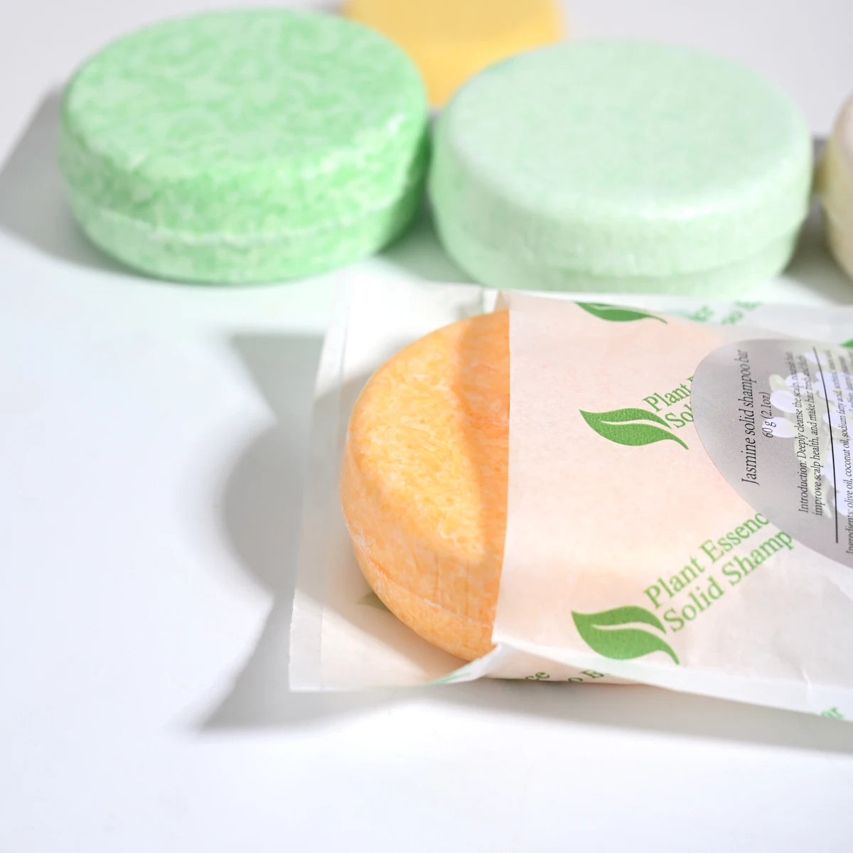 Jasmine Shampoo Bar Plant Essence Hand Soap Essential Oil Control Qme