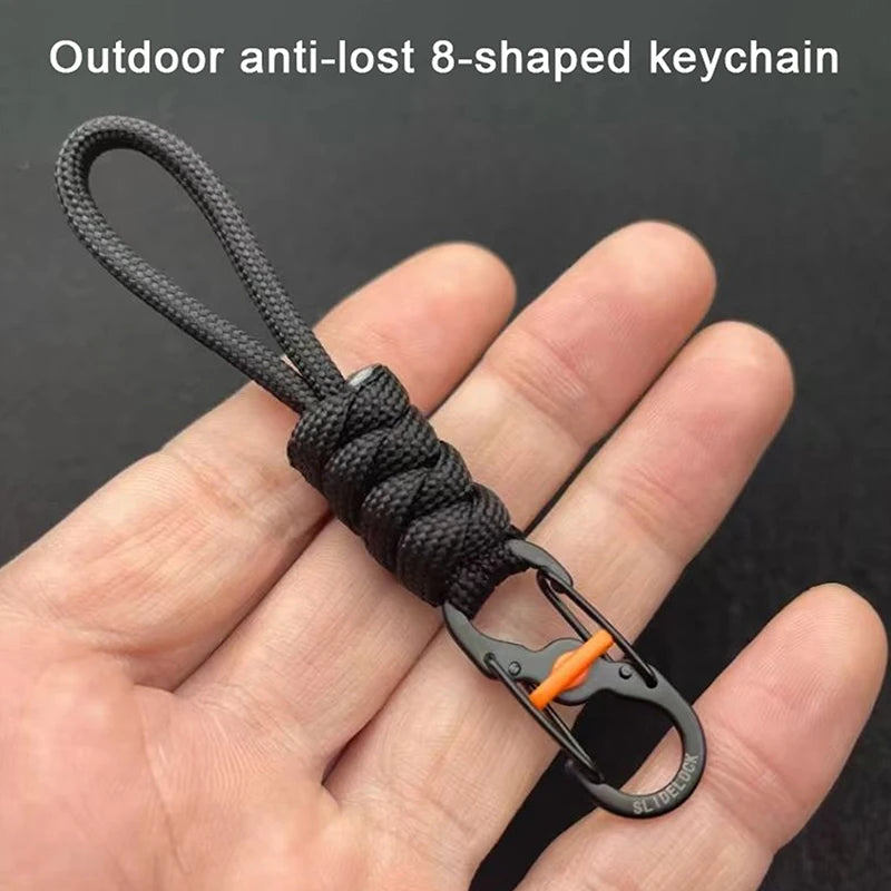 8-shaped Lock Portable Outdoor Lanyard Hanging Buckle Umbrella Rope Qme