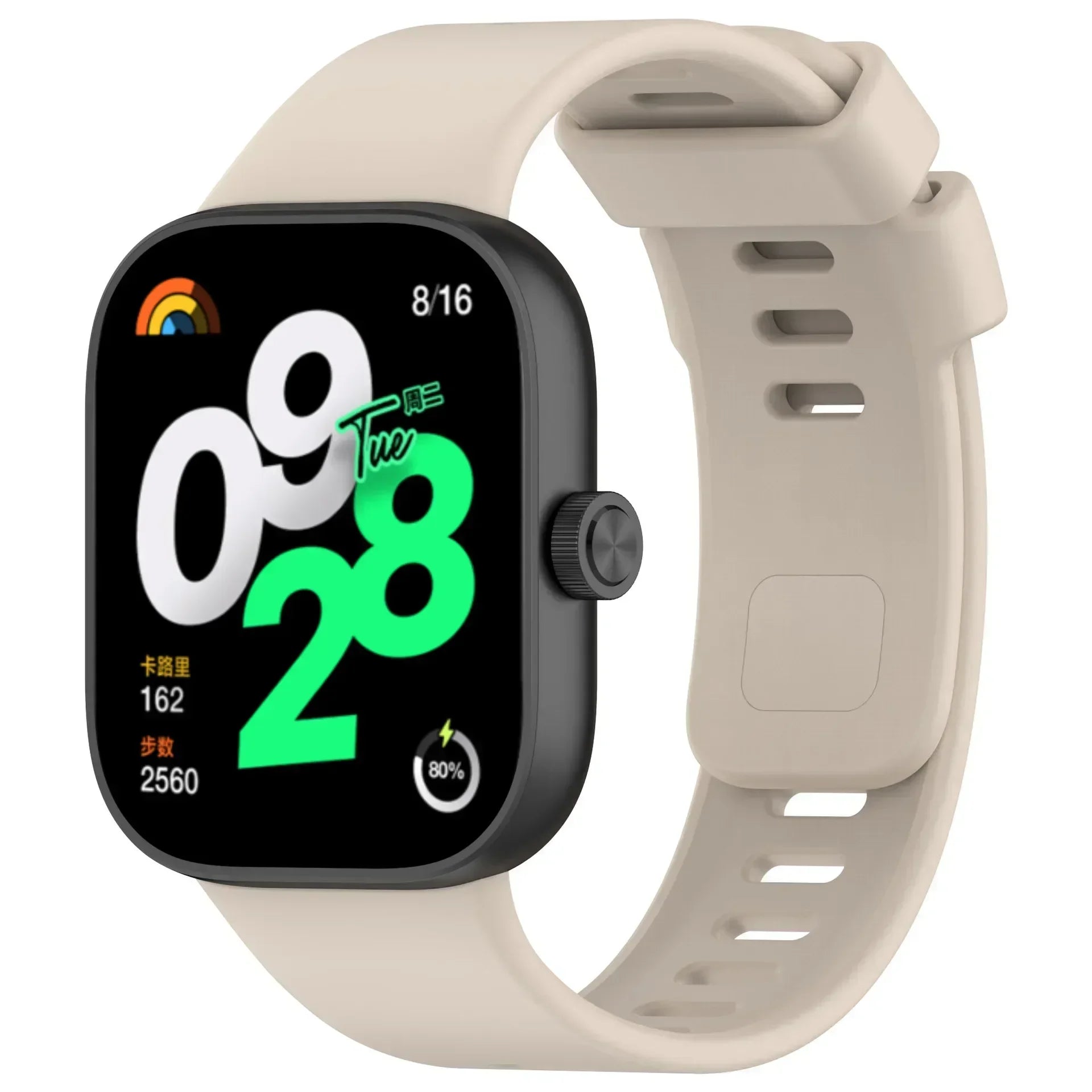 Original Silicone Strap For Redmi watch 4 SmartWatch WristBand For Redmi watch 4 Bracelet Band Watchband Sport Accessories Qme Ivory For Redmi watch4
