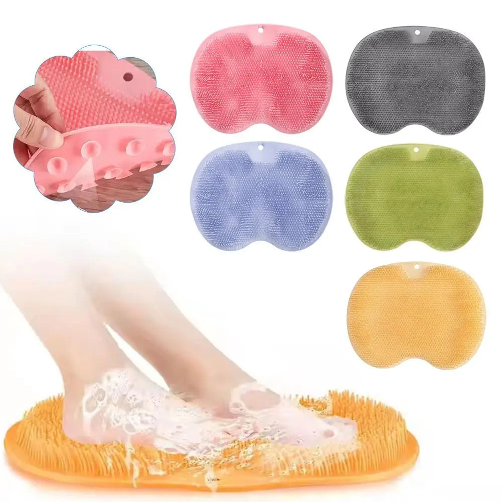 Foot Rubbing Back Rubbing Artifact Bathroom Massage Bath To Remove Dead Skin Feet Dirt Wash Silicone Bathtub Non-Slip Bath Mats Qme