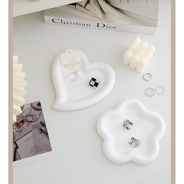 T-shape Cloud Jewelry Tray Creative Display Organizer Plate Decor Qme