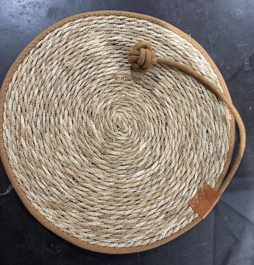 Cat Scratcher Rattan Mat Board Cat Scratch for Sharpen Nails Scraper Cats Tree Cat scratching post Sofa Mats Furniture Protector Qme Mat and ball 40cm