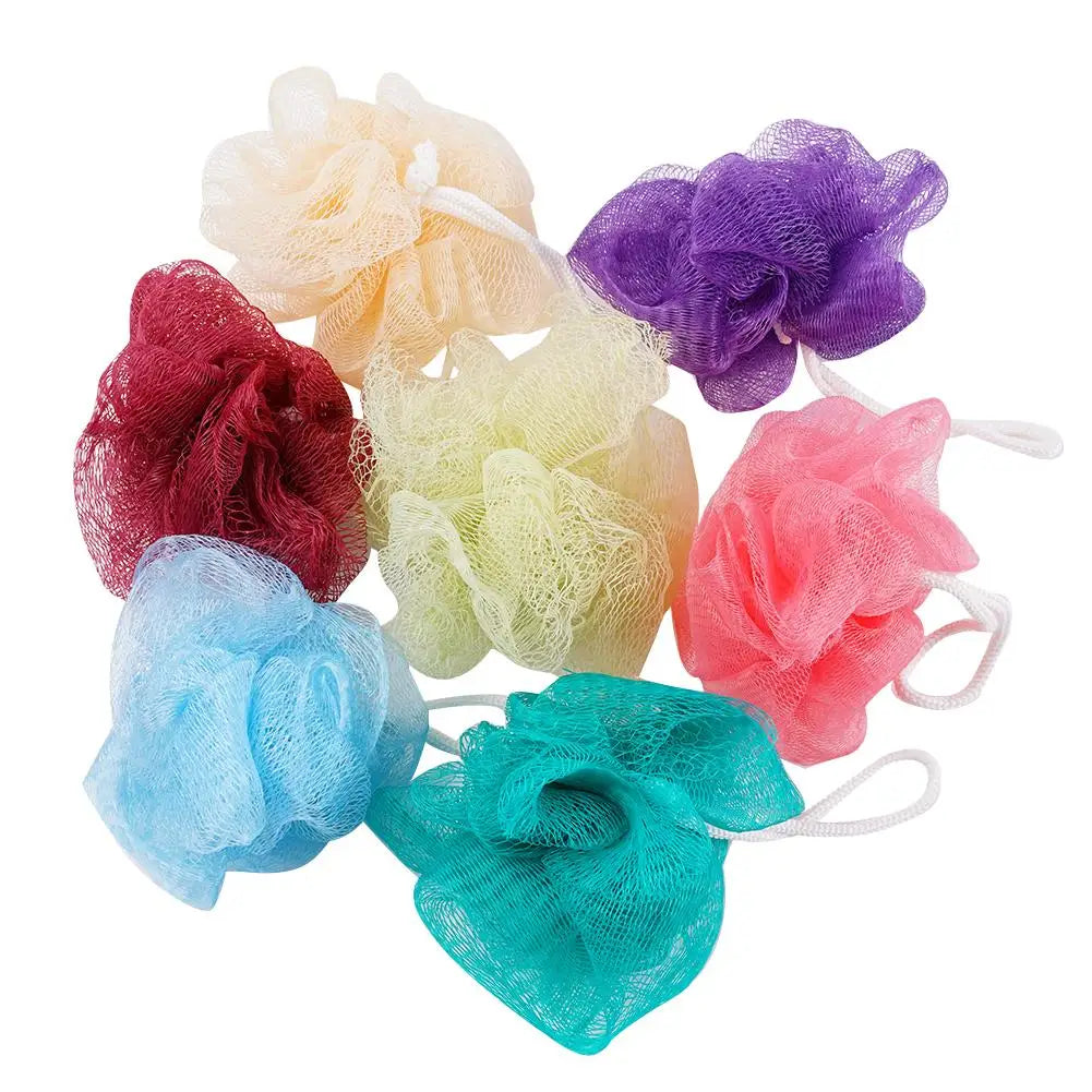 Mesh Bath Sponge Balls Soft Shower Foaming Body Scrub Exfoliating Qme