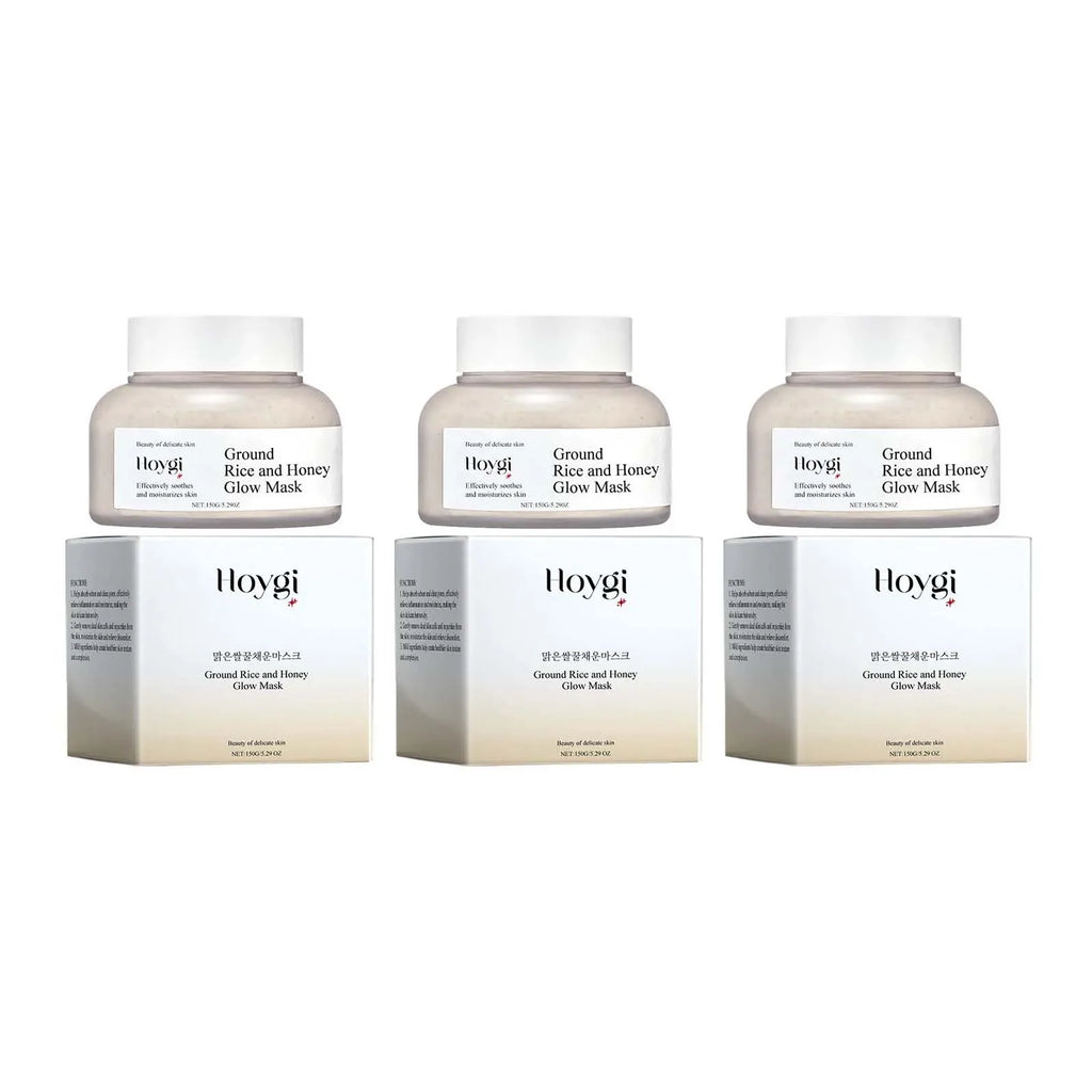 Rice & Honey Face Mask Moisturizing Fade Dark Spot Hydrating Repair Brightening Shrink Pore Hydrating Mask Glowing Skin Care Qme 3 x 150g Boxed