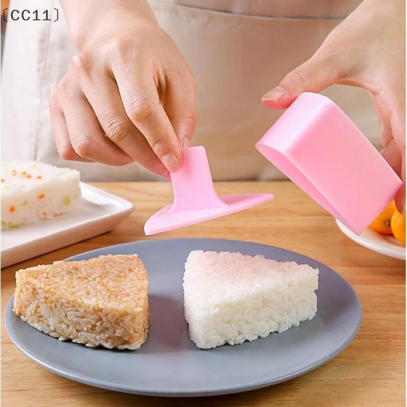 CC11Onigiri Mold Home Kitchen Food Utensils 4- Sushi Press Convenient Qme