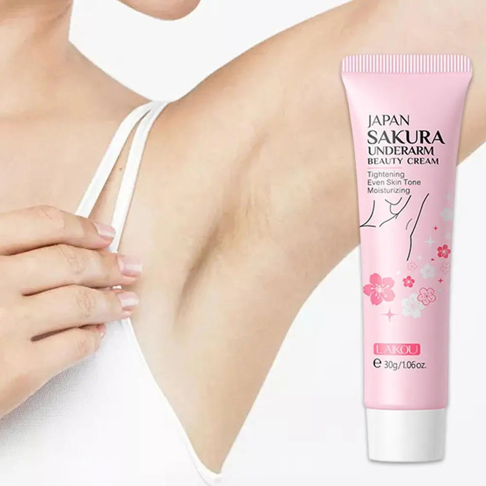 Japan Sakura Underarm Cream Hydrating Smooth Dry Skin Tone-up Qme