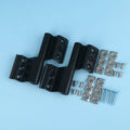 1/2Sets Insulated Broken Bridge Folding Hinge Aluminum Alloy Door And Window Hinge Furniture Hardware Accessories Qme black 2pcs