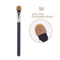 Flat Round Ultra-thin Foundation Concealer Makeup Brush Professional Contour Liquid Cream Concealer Make-up Tool 4 Types Sizes Qme M