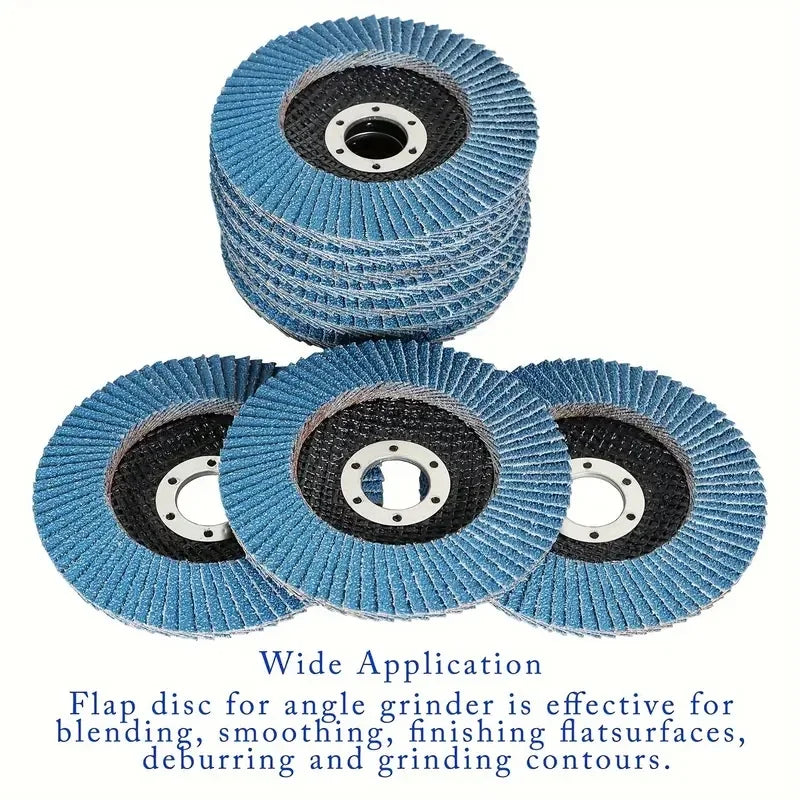 125mm Metal Sanding Flap Discs Angle Grinder Wheels Blade 40/ 60/80/120grit Flap Sanding Disc Angle Grinder Grinding Wheel Qme